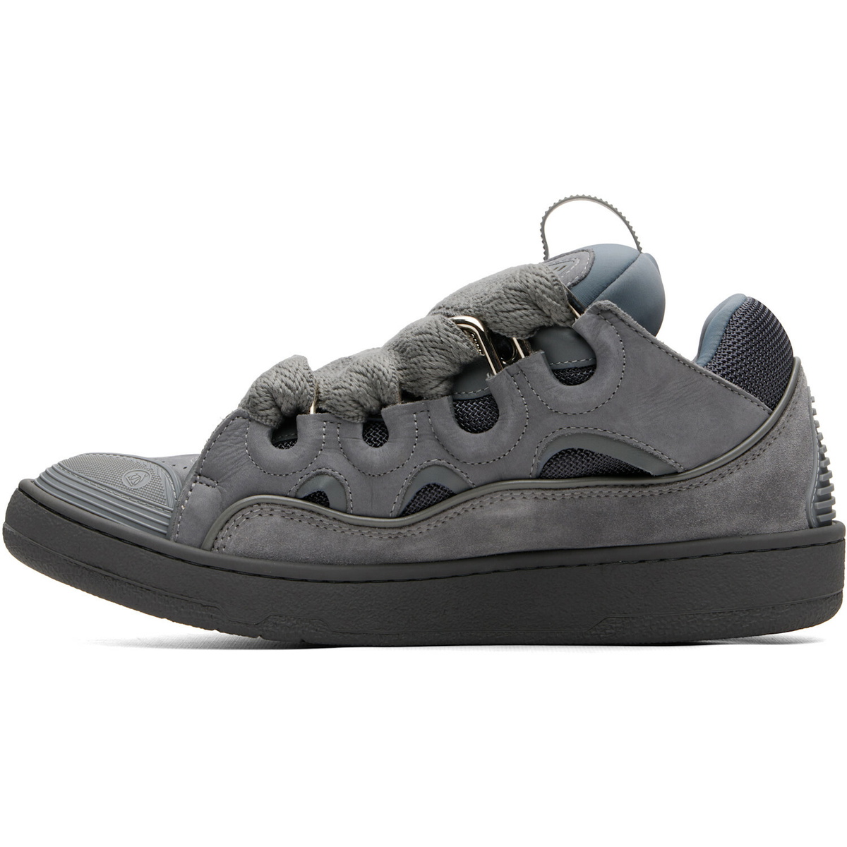 Lanvin Gray Monocolor Curb Sneakers