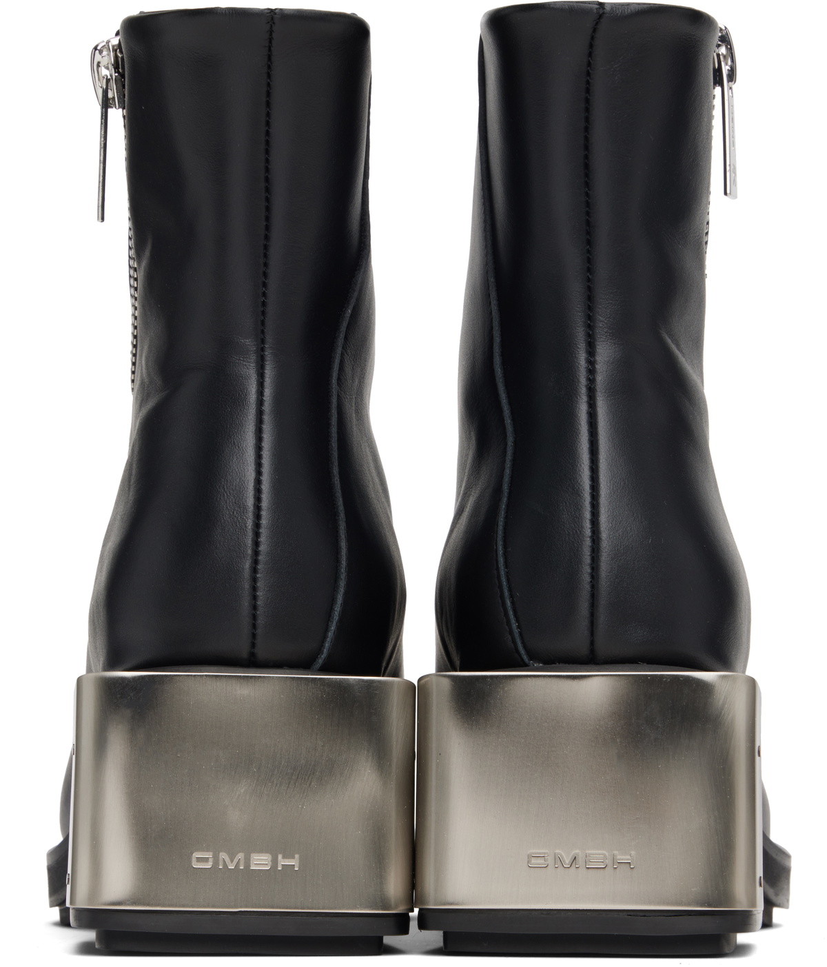 GmbH Black Ergonomic Riding Ankle Boots