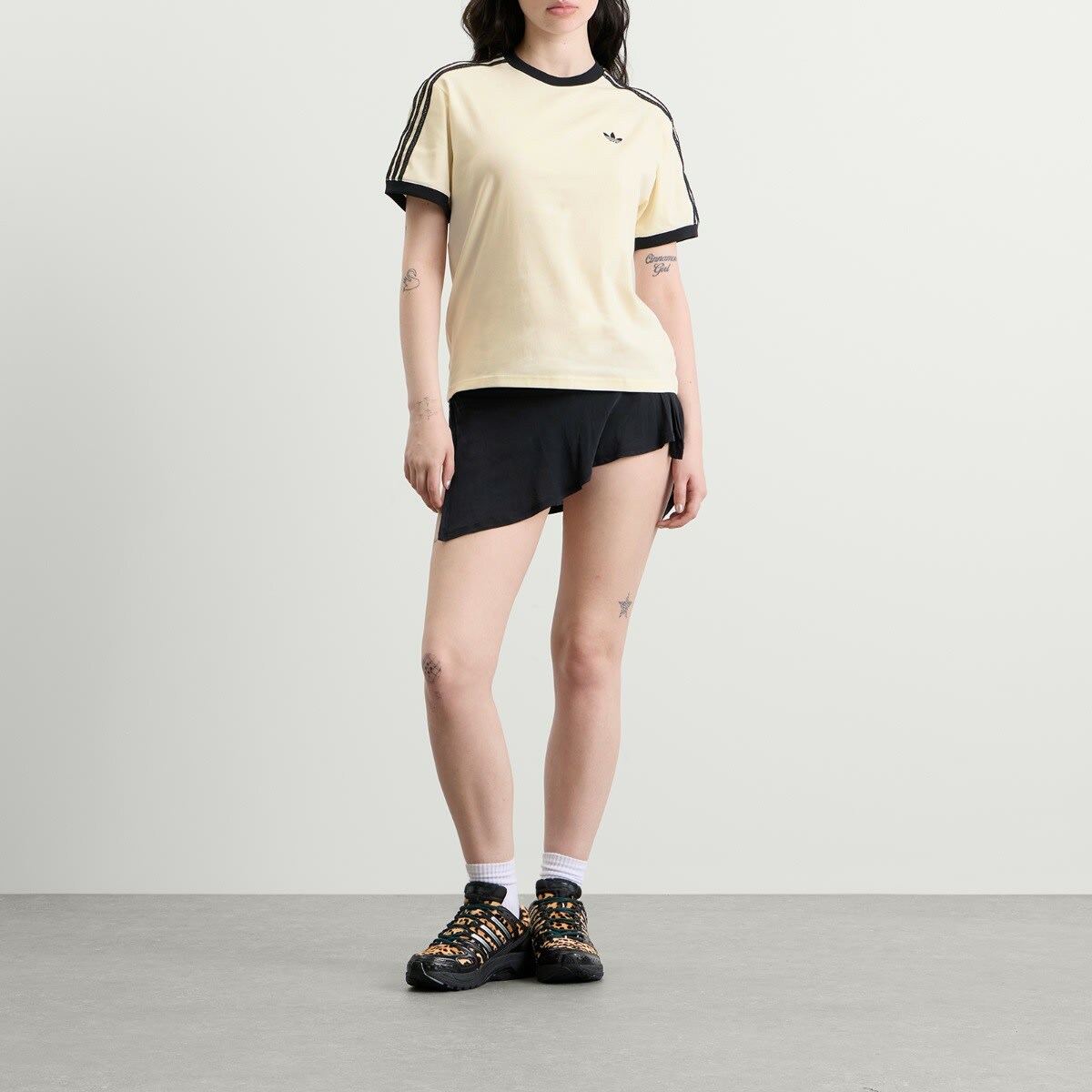Adidas Women's 3 Stripes T-Shirt in Cream White