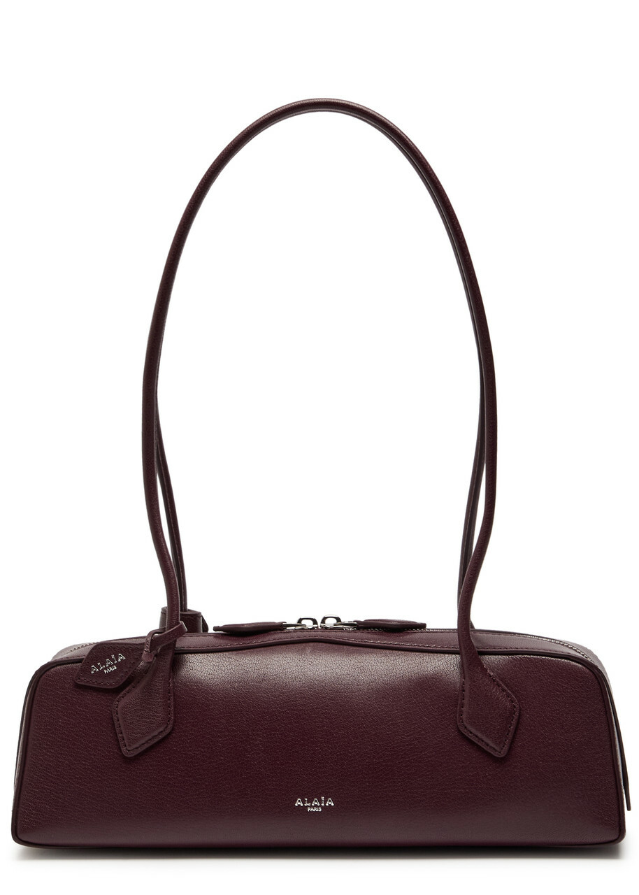 Alaïa Le Teckel Medium Grained Leather Shoulder bag - Burgundy - One Size