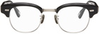 YUICHI TOYAMA. Black & Silver Oma Glasses
