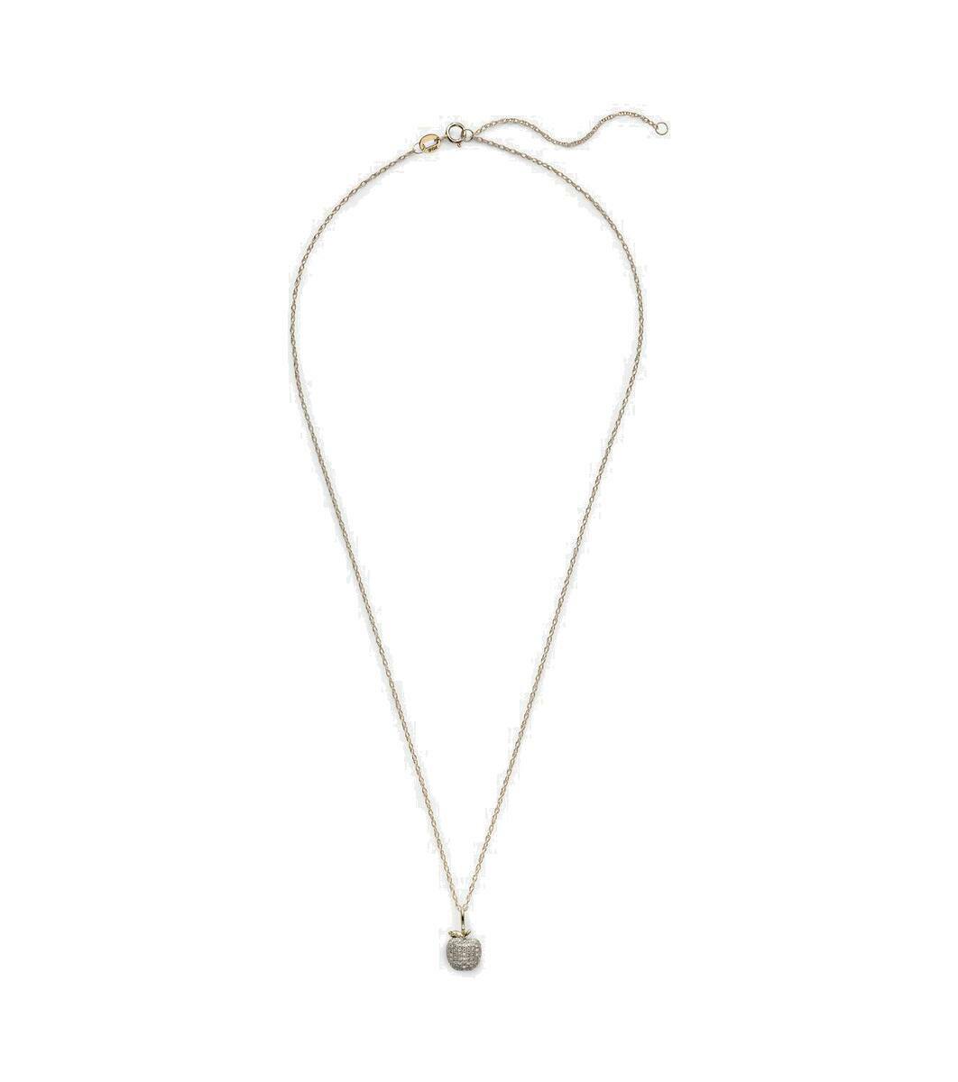 STONE AND STRAND Take a Pizza My Heart ネックレス ルビー付 Take a Pizza My Heart 10kt gold necklace with ruby in gold