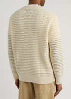 Wax London Wilde Open-knit Jumper Cream