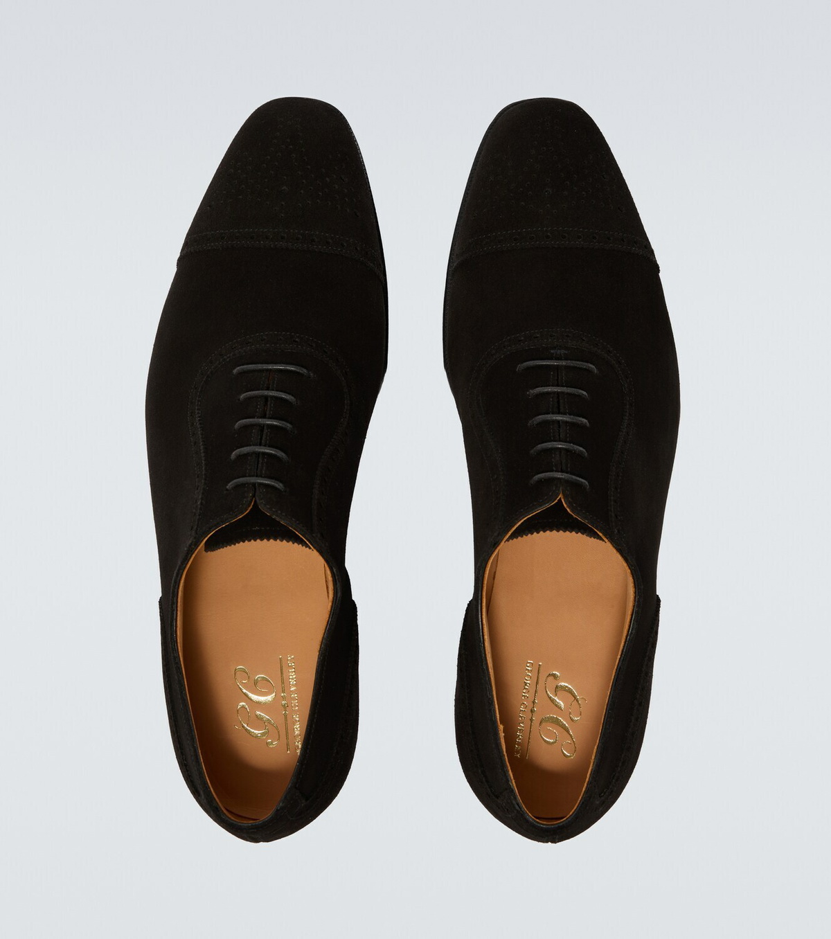 George Cleverley Adam suede Oxford shoes