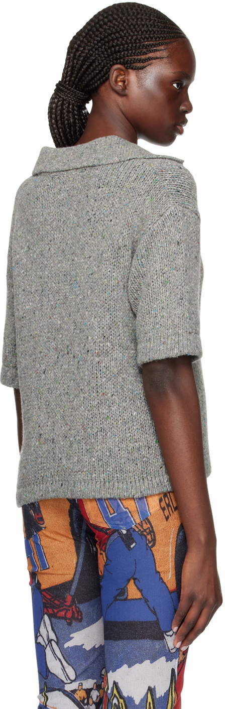 ERL Gray Patch Pocket Polo