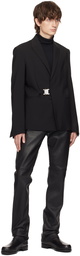 1017 ALYX 9SM Black Buckle Leather Pants