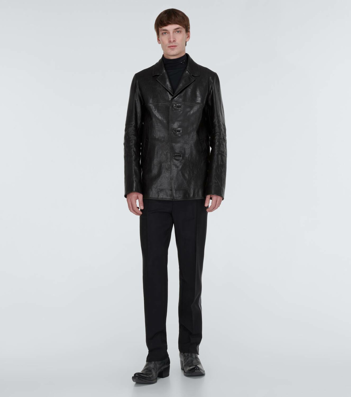Prada Tailored leather jacket