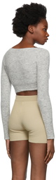 JACQUEMUS Grey 'Le Cardigan Alzou' Cardigan