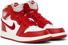 Nike Jordan Kids White & Red Jordan 1 Retro High OG Little Kids Sneakers