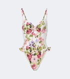 Montce Devin floral ruffled swimsuit