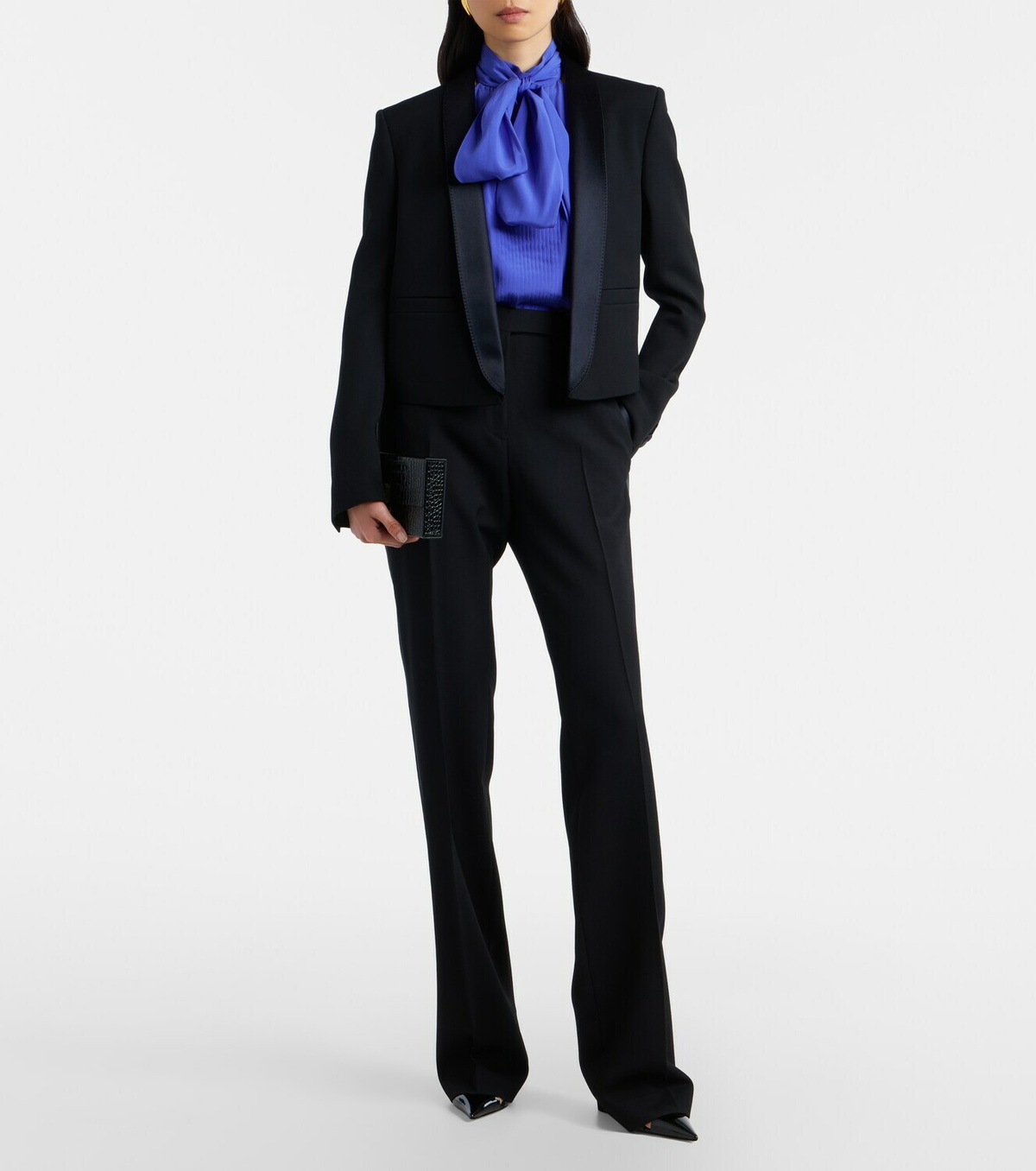 Tom Ford Silk-trimmed wool suit pants