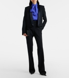 Tom Ford Silk-trimmed wool suit pants