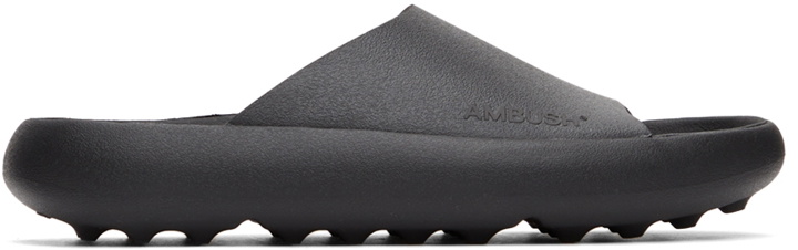 Photo: AMBUSH Black Logo Sandals