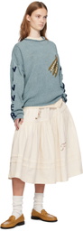 Story mfg. Blue Twinsun Knit Rollneck Sweater