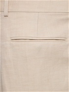 ZEGNA Linen & Wool Pleated Pants