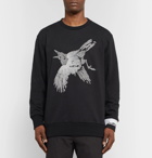 Lanvin - Embroiderd Loopback Cotton-Jersey Sweatshirt - Men - Black