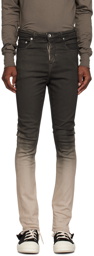 Rick Owens DRKSHDW Black & Off-White Luxor Jeans