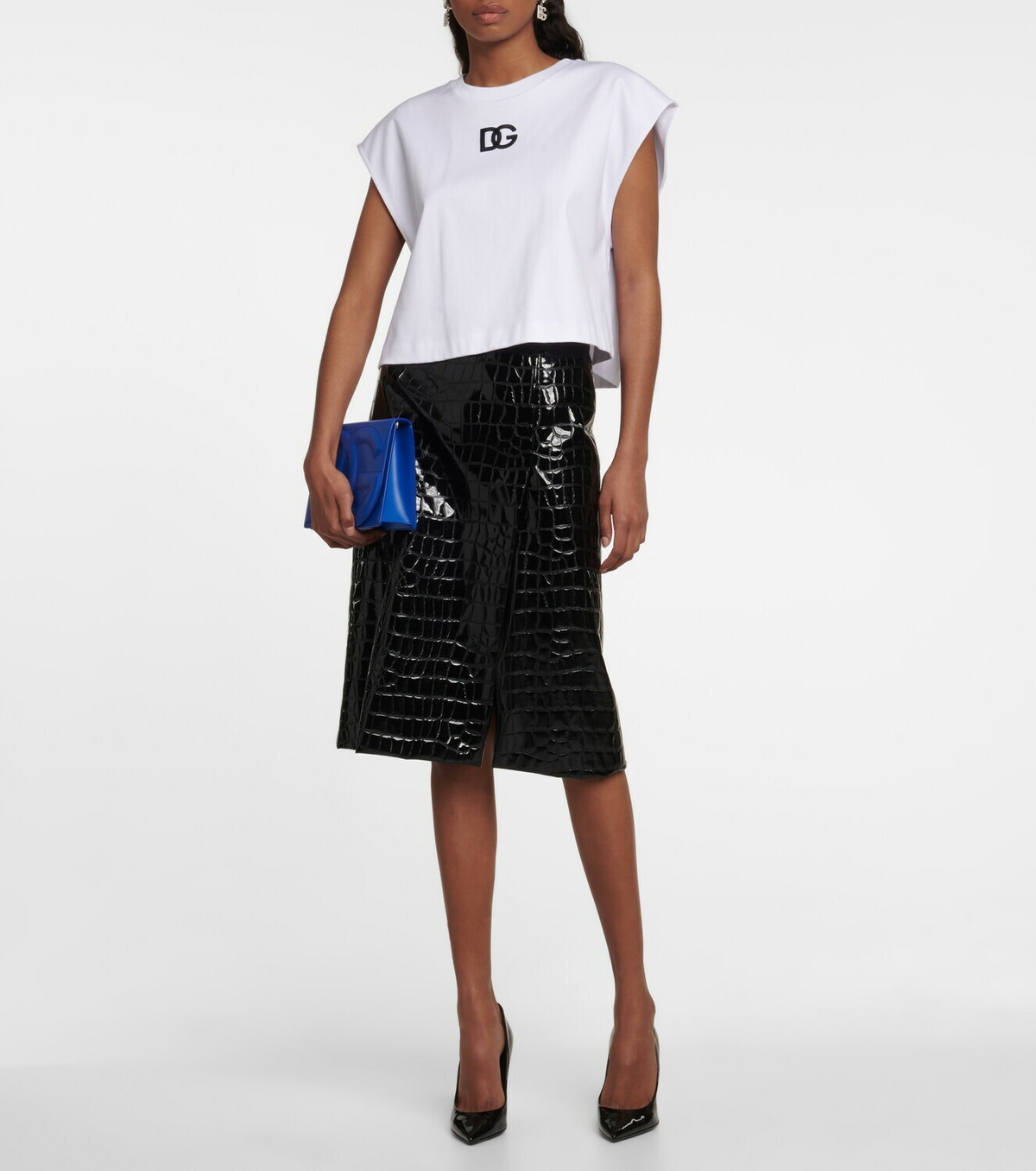 ☆大人気デザイン シンプルに☆ D&G LEATHER CROSSBODY BAG Dolce&Gabbana - DG leather crossbody bag Dolce & Gabbana