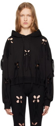 J.Kim Black Petal Hoodie