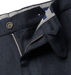 Canali - Navy Travel Easy Care Virgin Wool Trousers - Blue