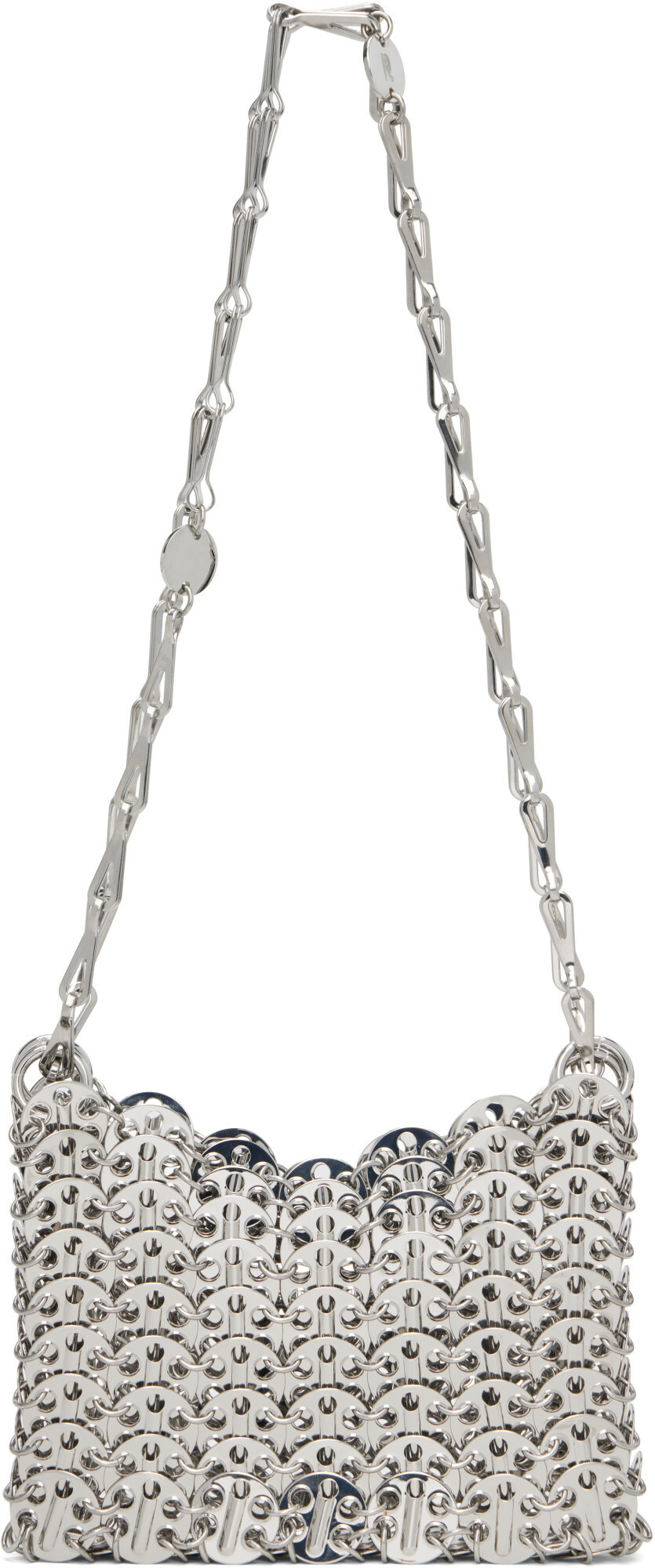 Rabanne Silver 1969 Nano Bag