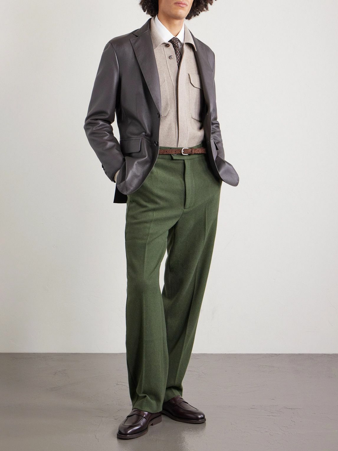 Dunhill - Cotton and Cashmere-Blend Overshirt - Neutrals