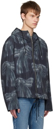 Acne Studios Black & Blue Hooded Jacket