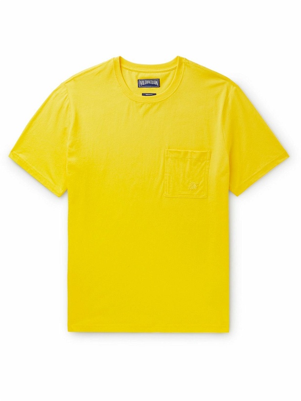 Photo: Vilebrequin - Titus Organic Cotton-Jersey T-Shirt - Yellow