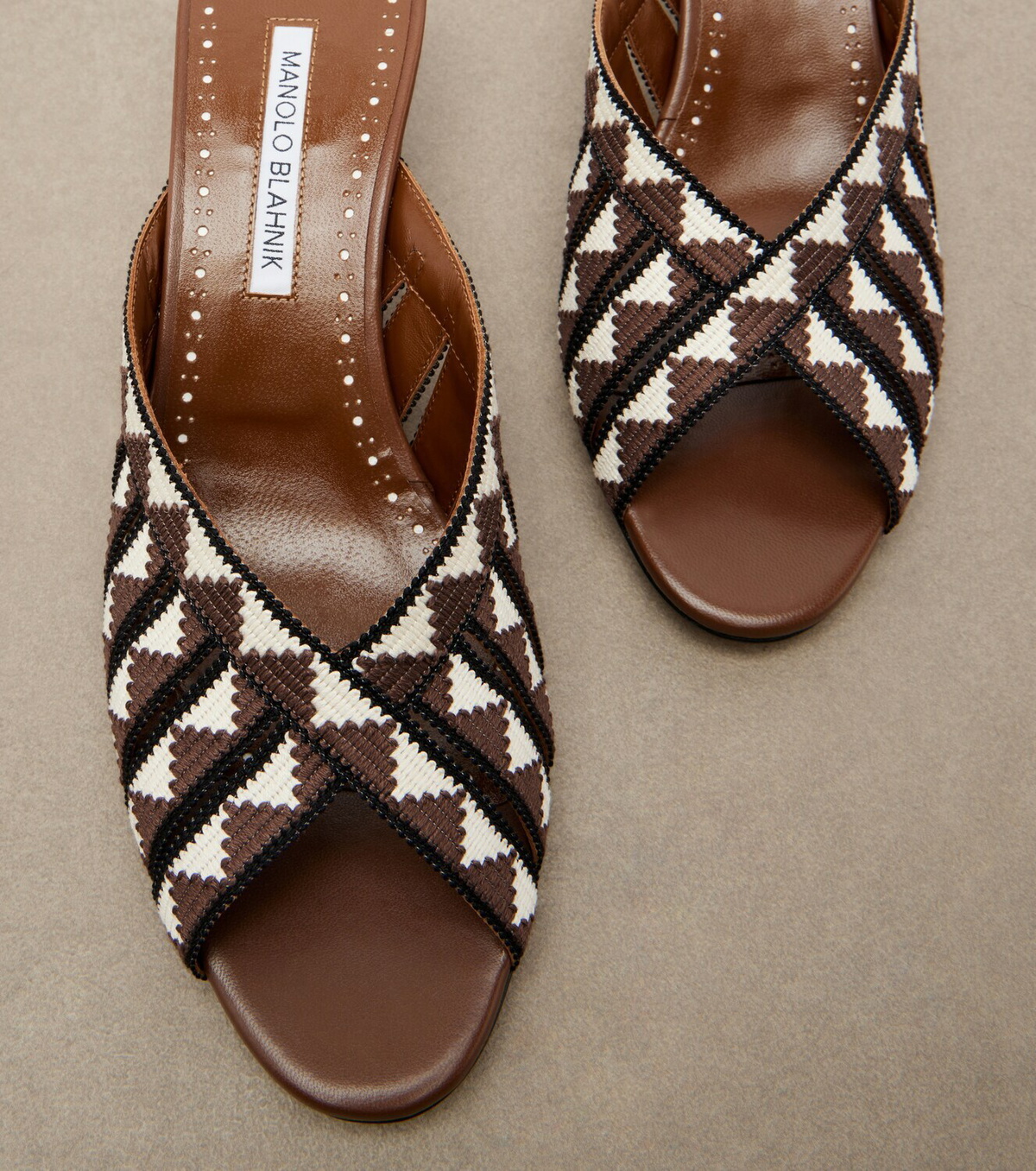 Manolo Blahnik Trofesamu knitted mules