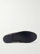 CELINE - Logo-Embellished Polished-Leather Penny Loafers - Brown