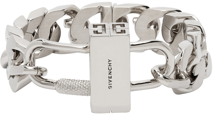 Photo: Givenchy Silver G Chain Lock Bracelet
