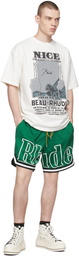 Rhude Green Polyester Shorts