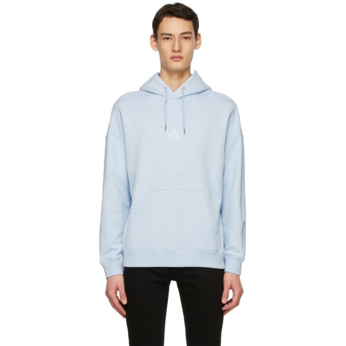 Givenchy Blue Embroidered Refracted Hoodie Givenchy