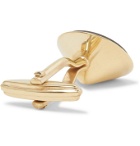 Lanvin - Gold-Plated and Obsidian Cufflinks - Gold
