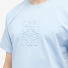 Loewe Men's Overdyed Anagram T-Shirt in Baby Blue