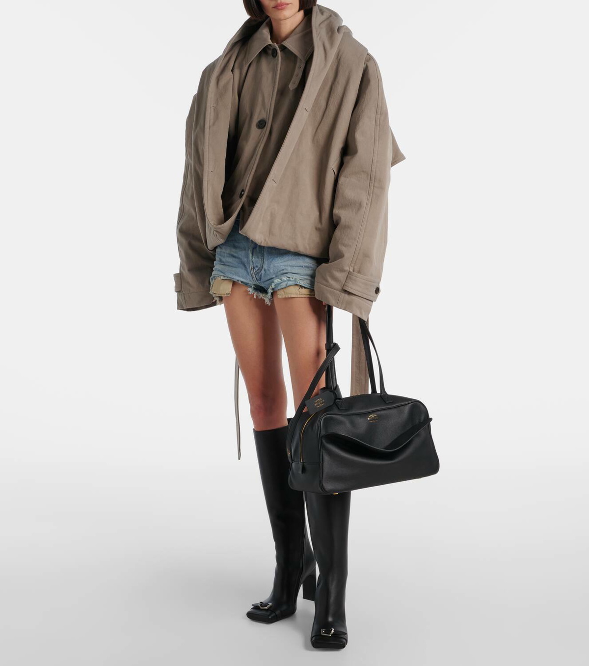 Balenciaga Carrie Medium leather bowling bag Balenciaga