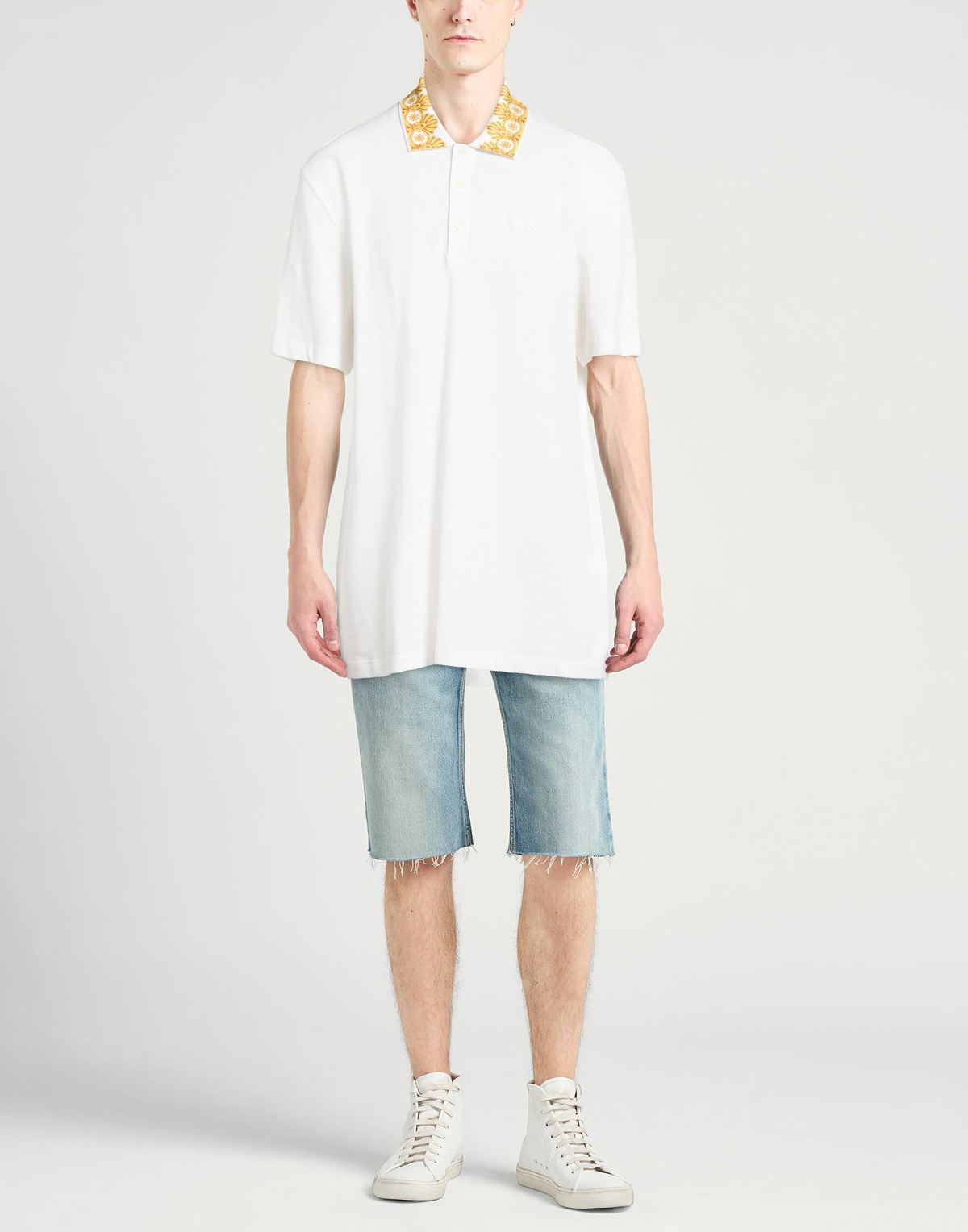 Versace Mens Polo shirt in White