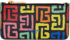 Balmain Black & Multicolor PB Labyrinth Card Holder