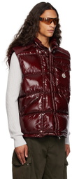 Moncler Burgundy Karakorum Short Down Jacket