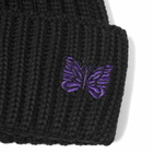 Needles Men's Merino Wool Watch Beanie in Black