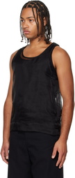 Simone Rocha Black Organza Layered Double Vest