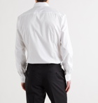 HUGO BOSS - Javis Grosgrain-Trimmed Cotton Shirt - White