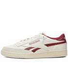 Reebok Men's Club C Revenge Vintage Sneakers in Chalk/Alabaster/Classic Burgundy