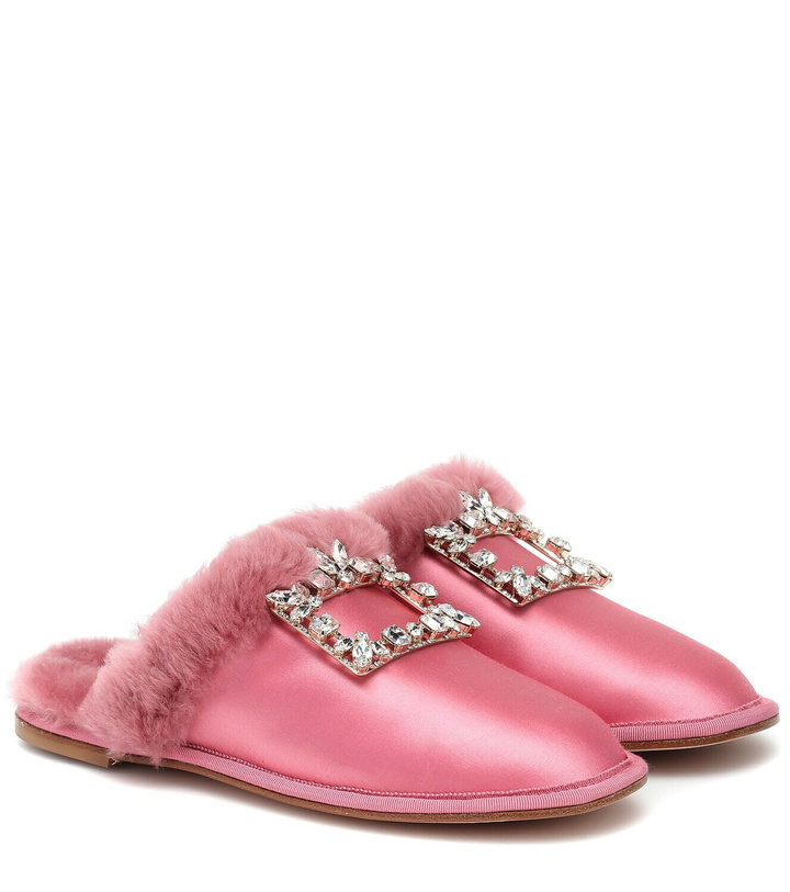 Photo: Roger Vivier Hotel Vivier Strass satin slippers