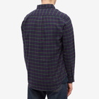 Portuguese Flannel Men's Blom Check Button Down Shirt in Green/Navy/Red