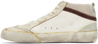 Golden Goose Off-White Mid Star Sneakers