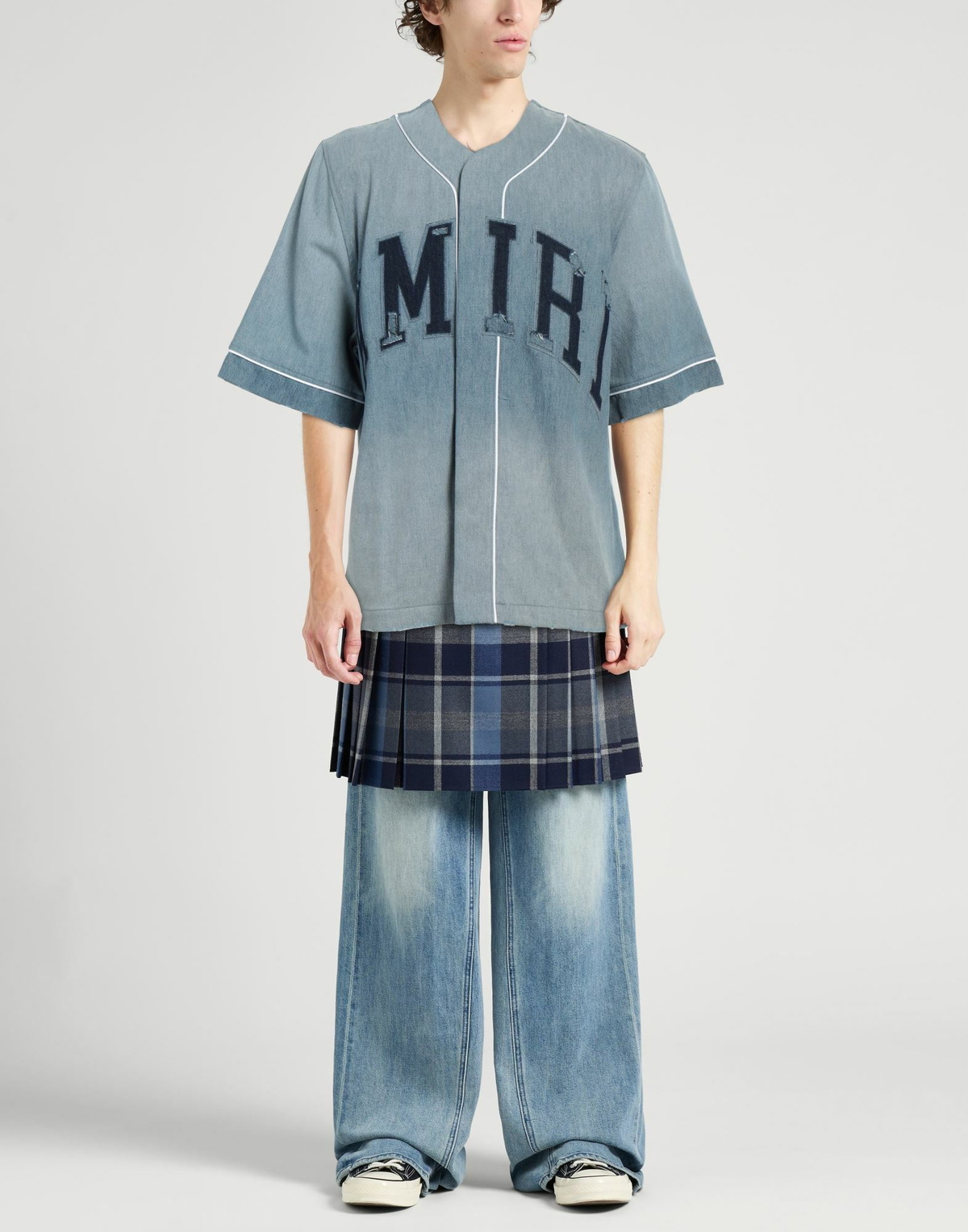 Amiri Mens Denim shirt in Blue
