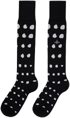Vivienne Westwood Black Dots High Socks