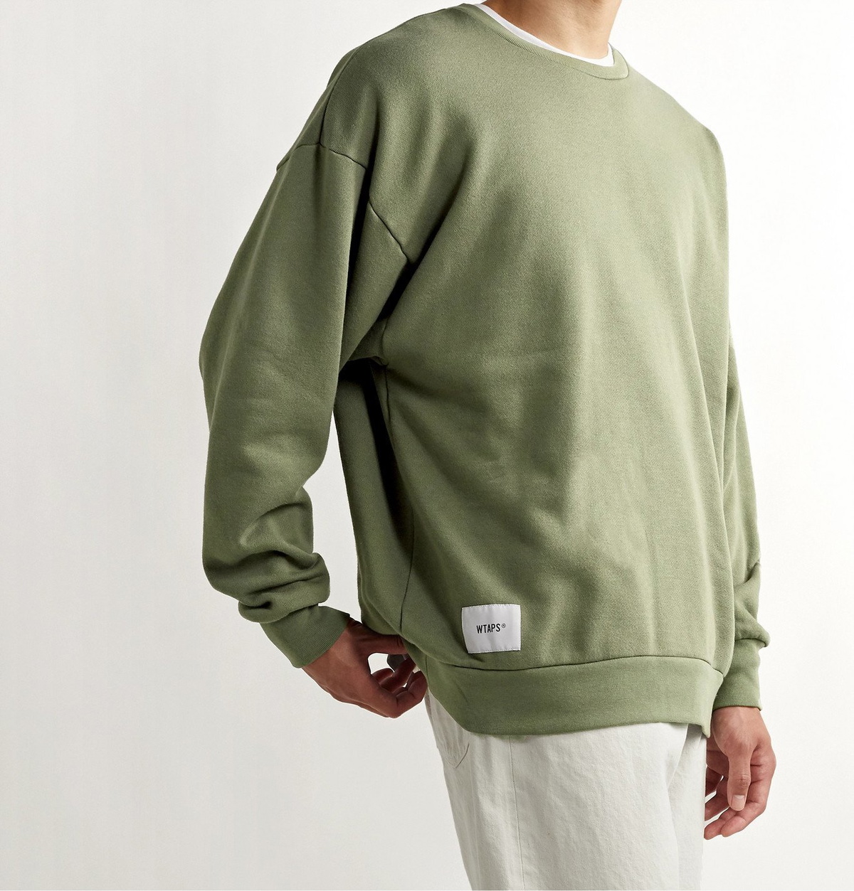 WTAPS - Academy Appliquéd Logo-Print Fleece-Back Cotton-Blend