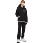 Burberry Black Logo Graphic Hoodie